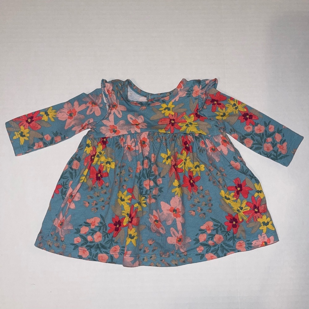 Carter’s - newborn blue flower shirt